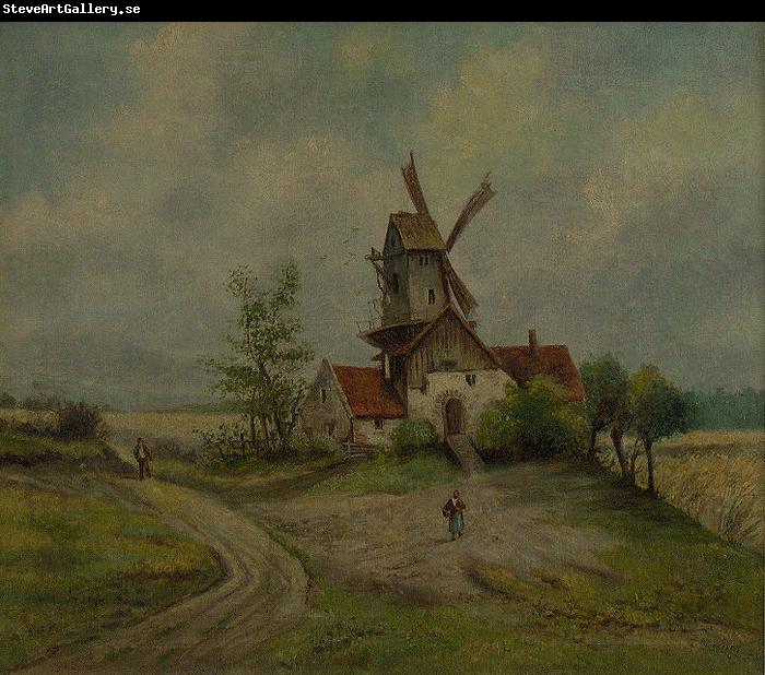 Caspar David Friedrich Landscape with mill